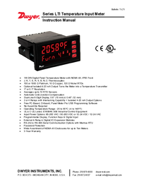 Thumbnail of document Manual - Series LTI Temperature Panel Meter